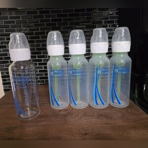 Dr. Brown's Clear Baby Bottles - Blue Accents